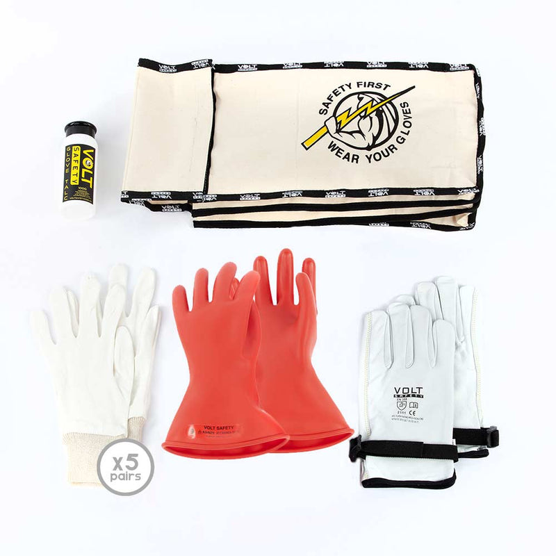 Volt Safety Class 0 insulated glove kit with 280 mm gloves